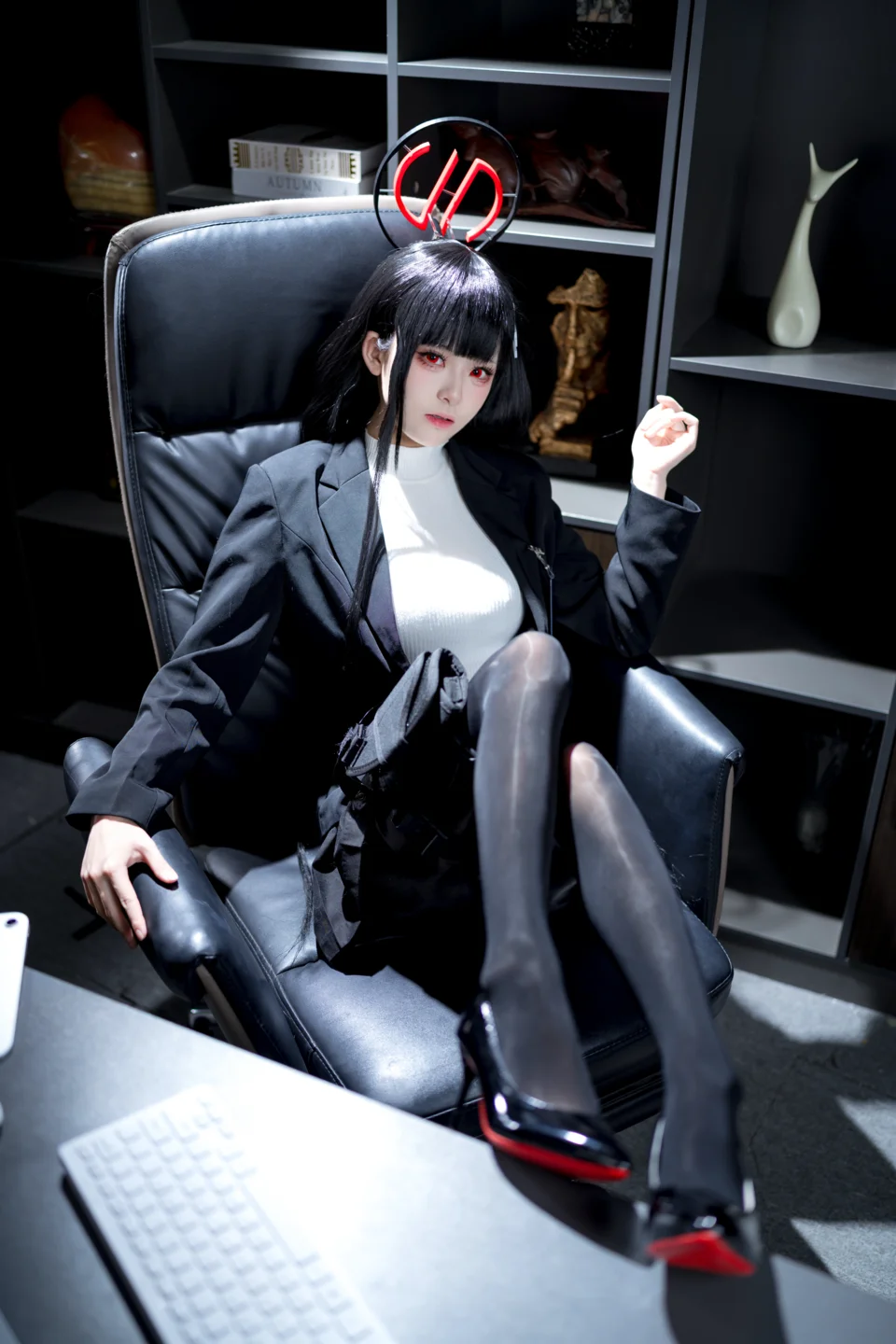 九柒喵 - No.026 蔚蓝档案 调月莉音 [64P-1.4GB] tg@simisebaisi 【丝足阁】010.webp